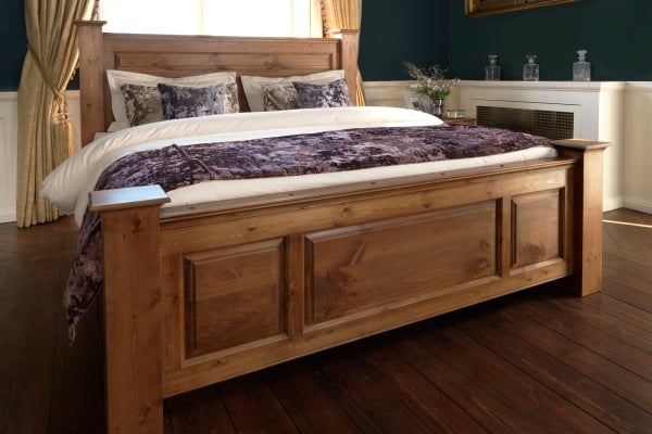 Heavy wood deals bed frame